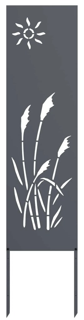 vidaXL Tela de Privacidade para Jardim Fretwork Antracite 32 x 140 cm