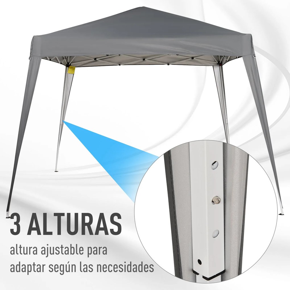 Outsunny Tenda Dobrável 297x297x250 cm Tenda com Desenho Pop Up para J