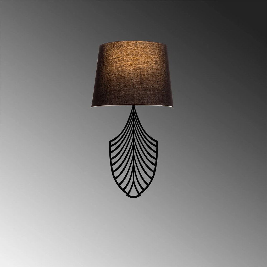 Aplique de Parede Asaf – Preto – 15 x 28 cm