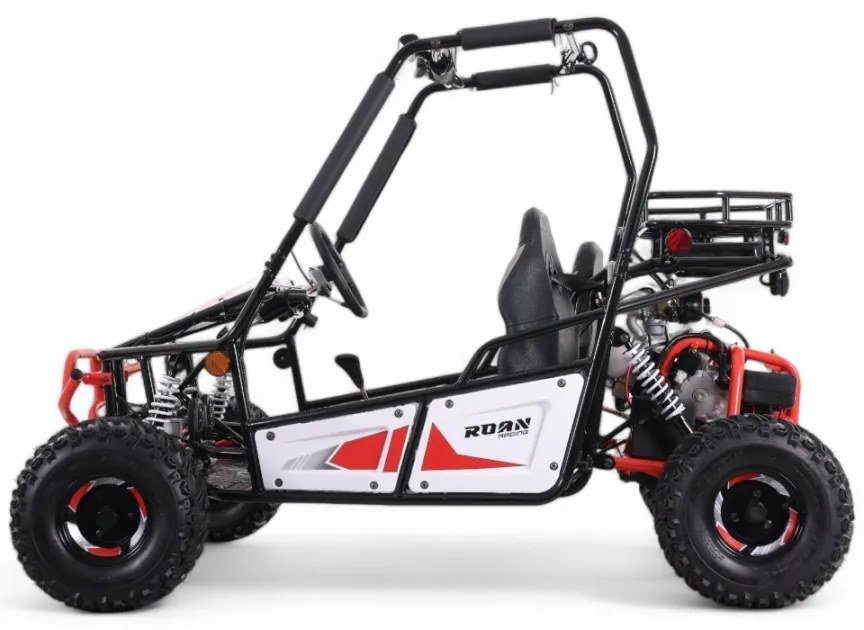 Buggy gasolina para crianças 125cc Roan Triton 2 Lugares R7 Vermelho