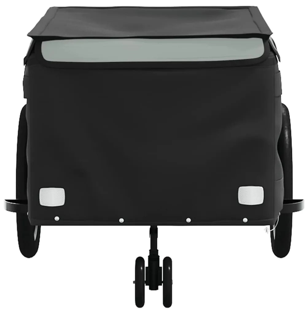 Reboque para bicicleta 45 kg ferro preto e cinza