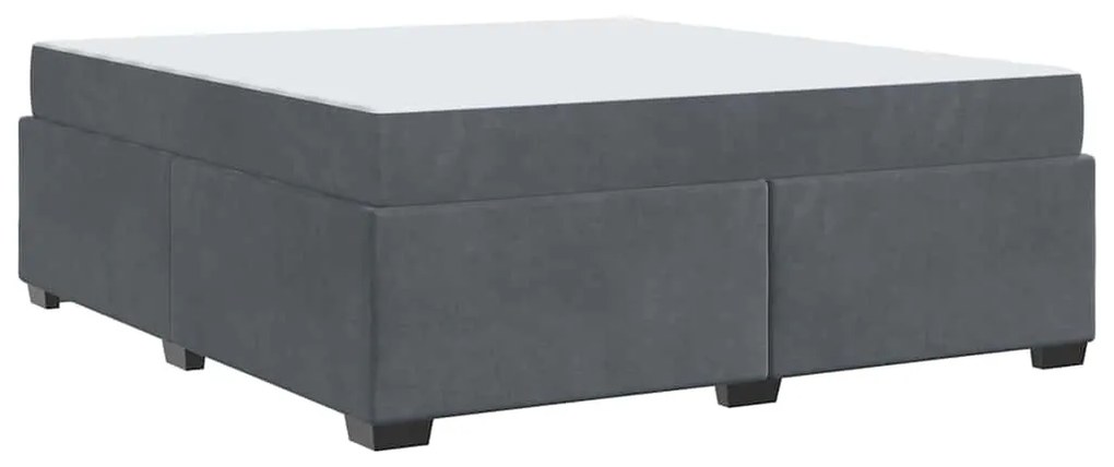 Estrutura de cama com colchão Cinzento escuro 180 x 200 cm