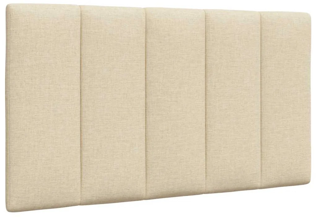 vidaXL Almofadão de cabeceira 80 cm tecido creme