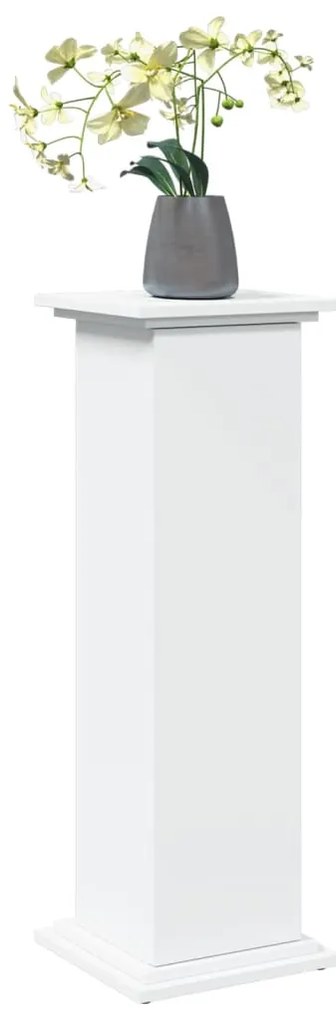 Suporte expositor com arrumação derivados de madeira branco