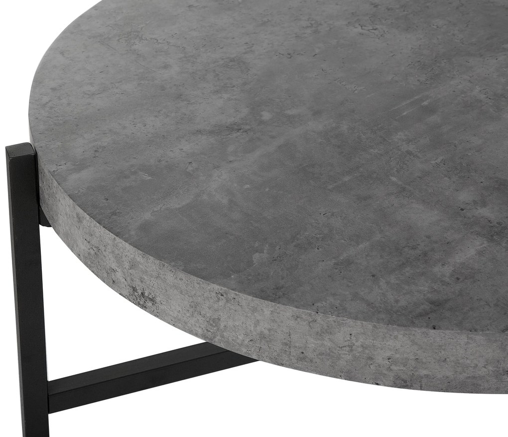 Mesa de centro efeito betão ⌀ 70 cm BONITA Beliani