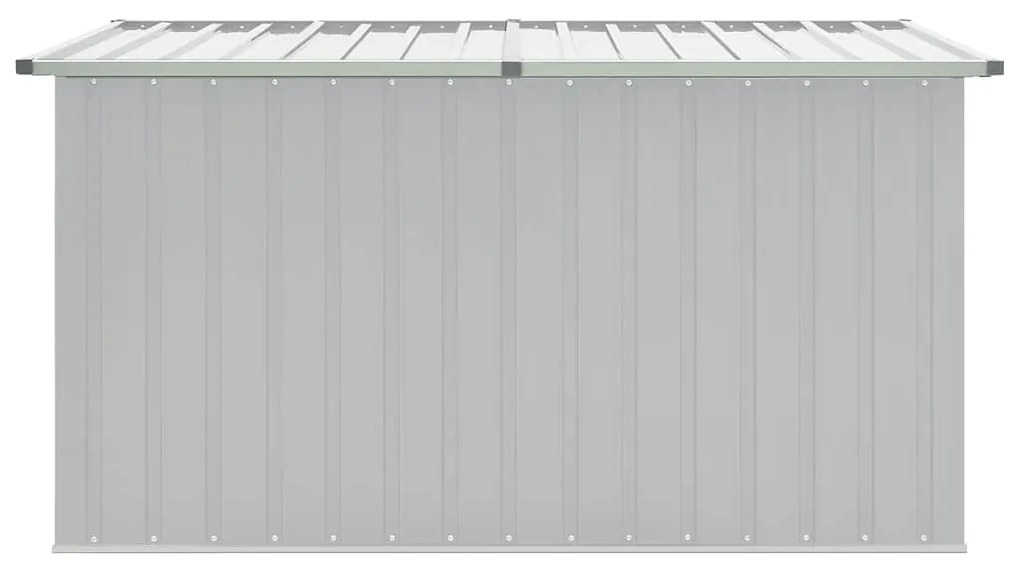 Caixa de arrumação para jardim 171x99x93 cm cinzento