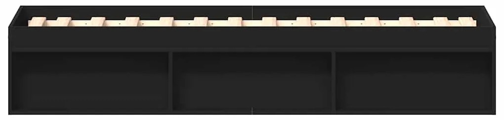 Estrutura de cama 100x200 cm preto