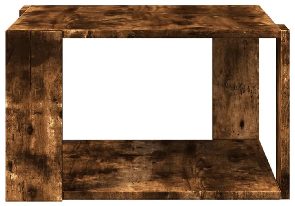 Mesa de centro 51,5x51,5x30cm derivados madeira carvalho fumado