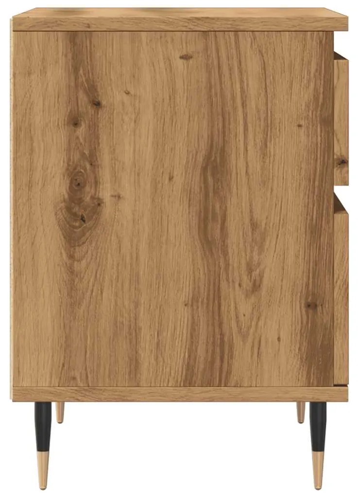 Mesa cabeceira 40x35x50 cm derivados madeira carvalho artisiano
