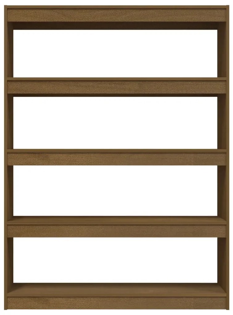 Estante/divisória 100x30x135,5 cm pinho maciço castanho mel