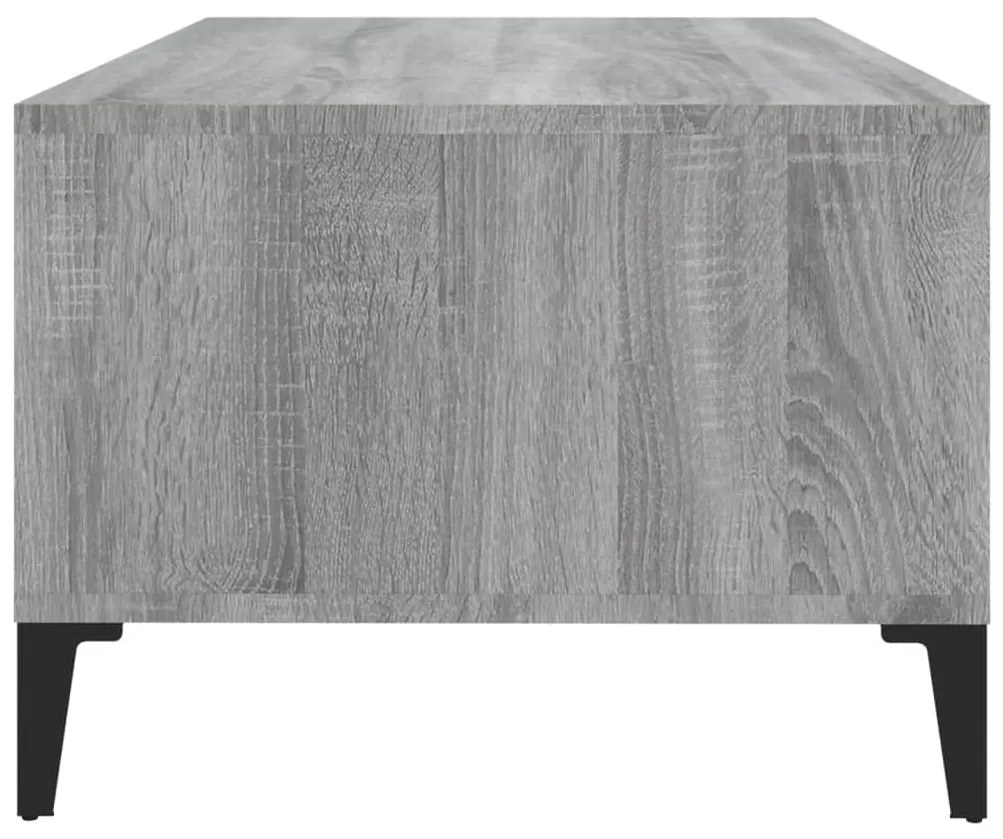 Mesa de centro 90x50x36,5 cm derivados madeira cinzento sonoma