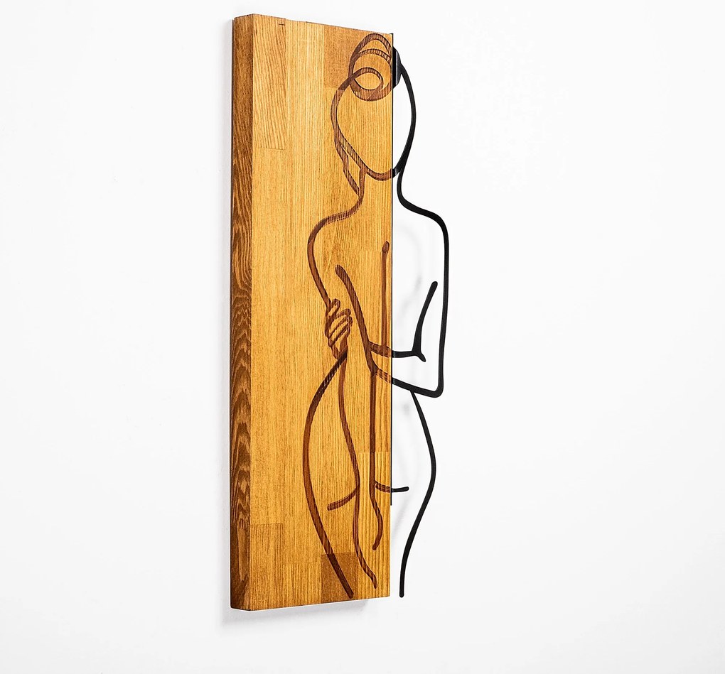 Acessório Decorativo de Parede MA – Nogueira – 27 x 58 cm