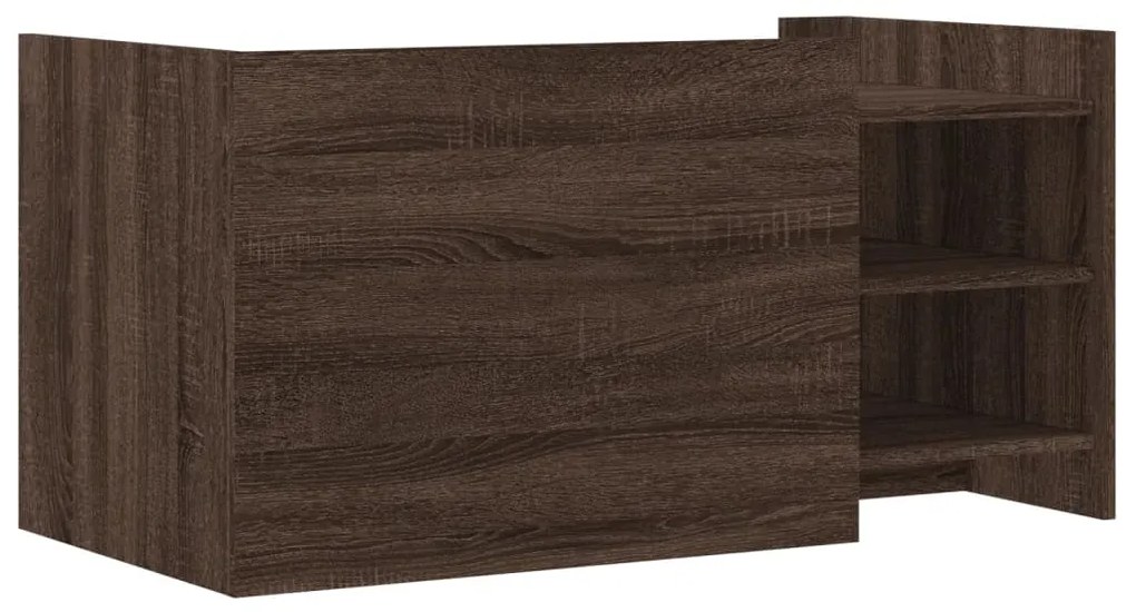 Mesa de centro 100x50x50 cm deriv. madeira carvalho castanho