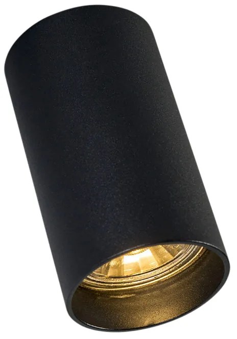 Foco moderno inteligente preto com WiFi GU10 - Tuba