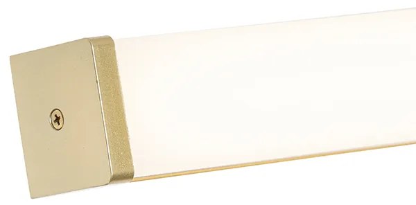 Candeeiro de parede para casa de banho em latão 92 cm com LED IP44 - Cascada Moderno