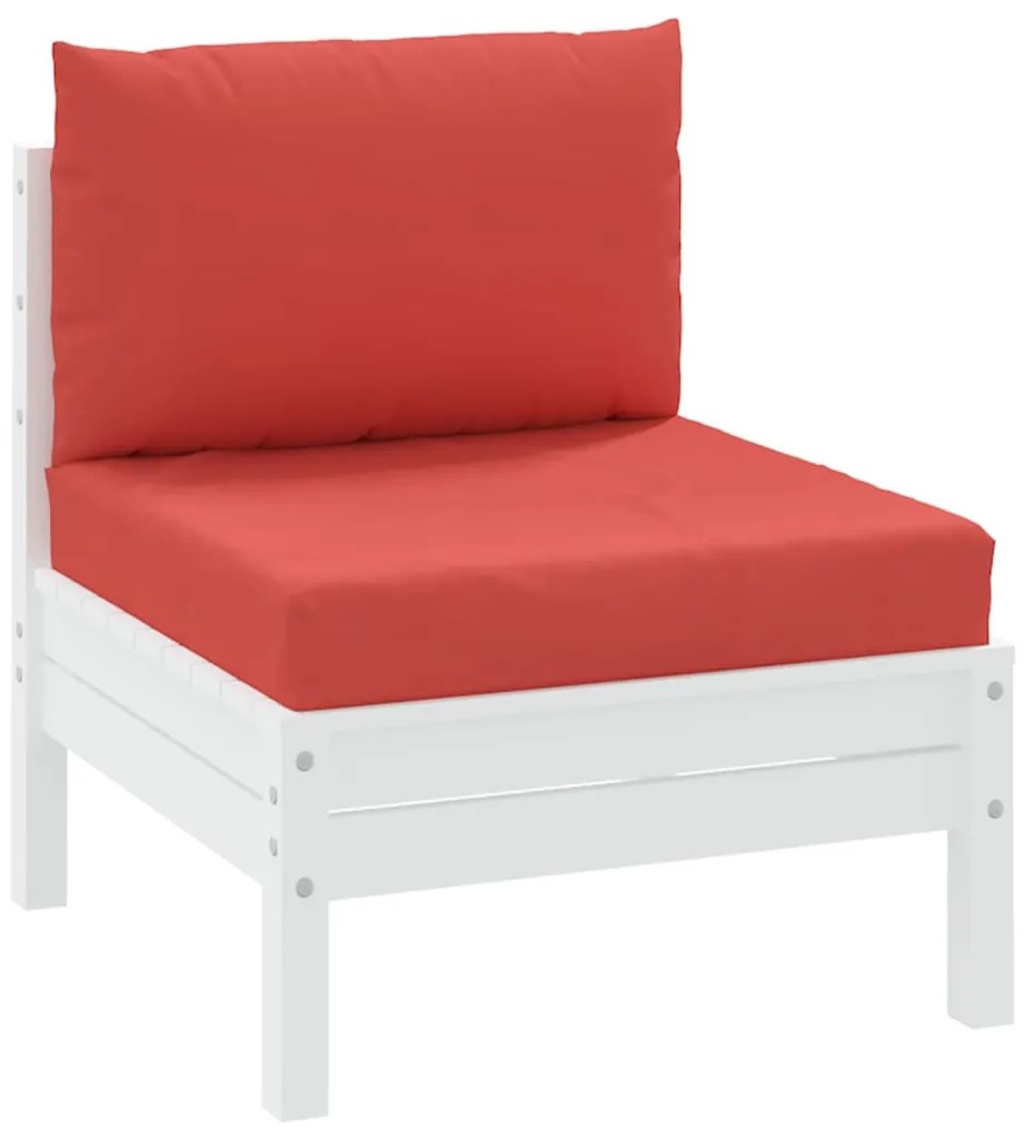 Almofadões p/ móveis de paletes 2 pcs tecido oxford vermelho