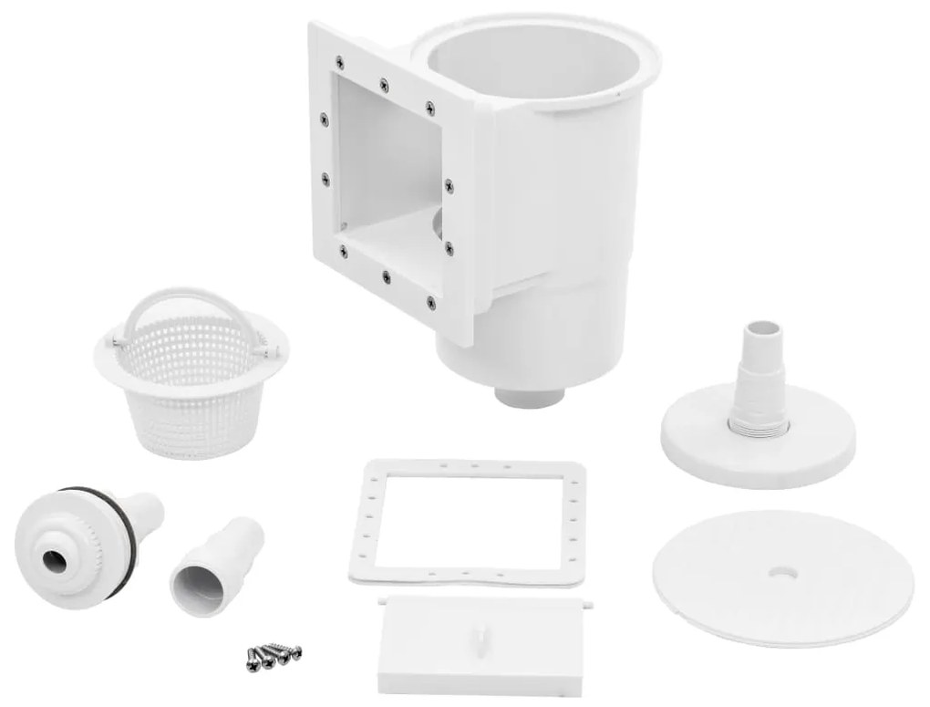 90399 vidaXL Conjunto skimmer para piscina 8 pcs 21x25x30,5 cm