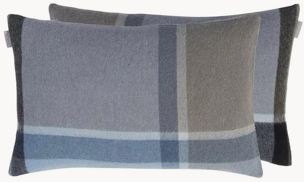 Capa de almofada reversível em lã de alpaca Manhattan
