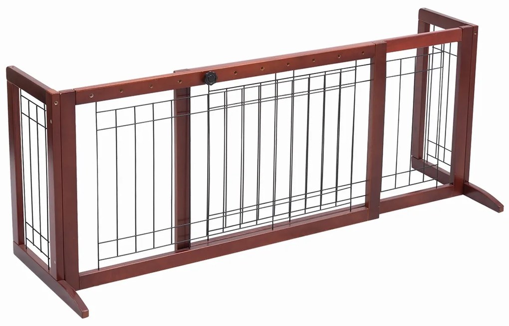 Barreira de Segurança Extensível de Madeira para Escada de Escada Protecção para Cães Bebés Animais de Estimação