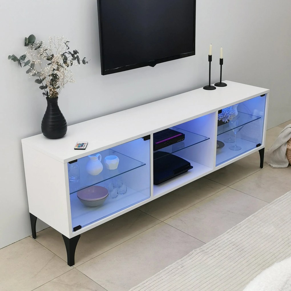 Móvel TV Tokyo – Branco – 160 cm x 55 cm x 35 cm