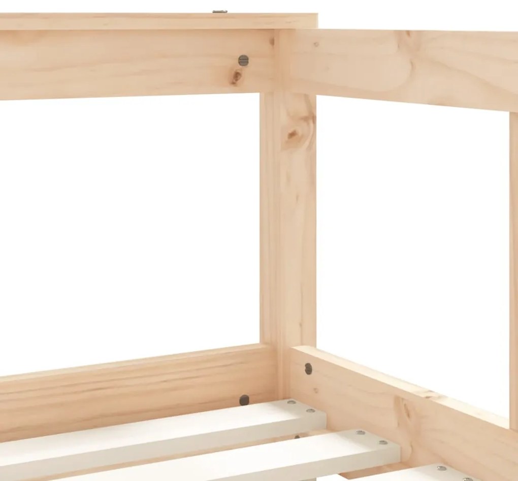 Estrutura de cama infantil c/ gavetas 70x140 cm pinho maciço