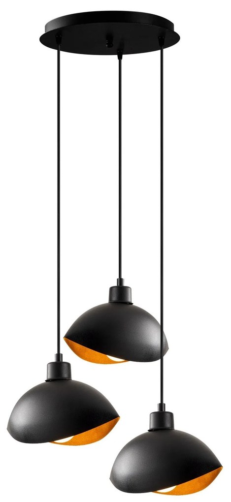 Candeeiro de Teto Sivani – Preto – 50 cm x 112 cm