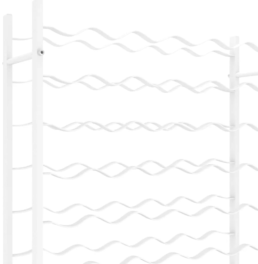 Garrafeira para 72 garrafas metal branco