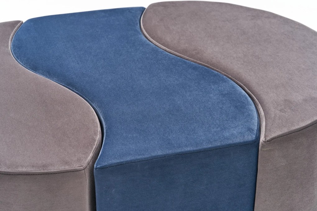 Pouffe Alya Puf – Mink Blue – 120 cm x 40 cm x 80 cm