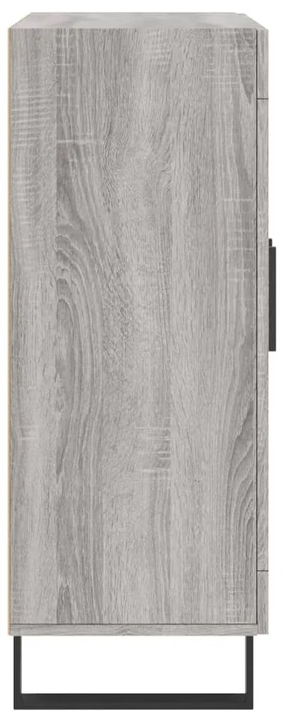 Aparador 69,5x34x90 cm derivados de madeira cinzento sonoma