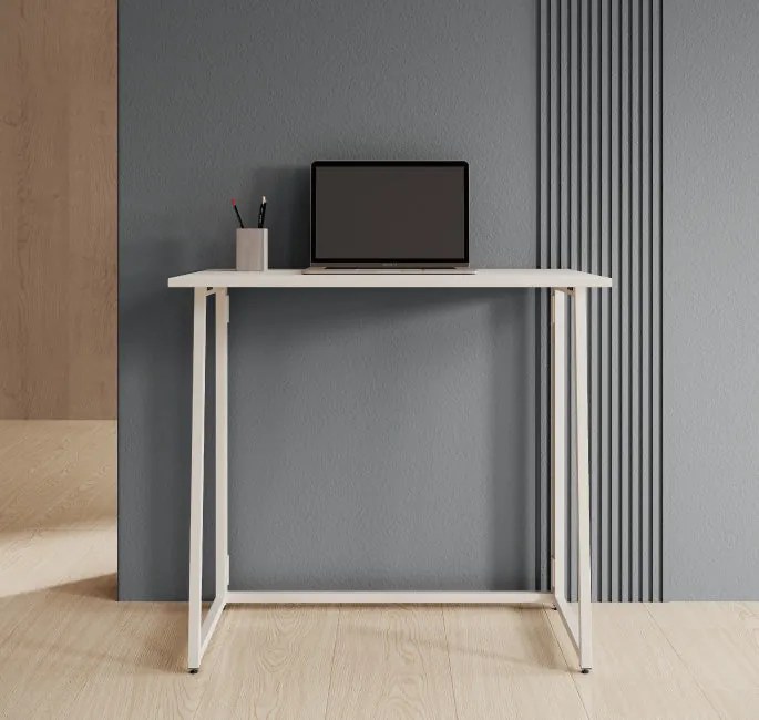 Mesa plegable Galia (85,5cm) blanco