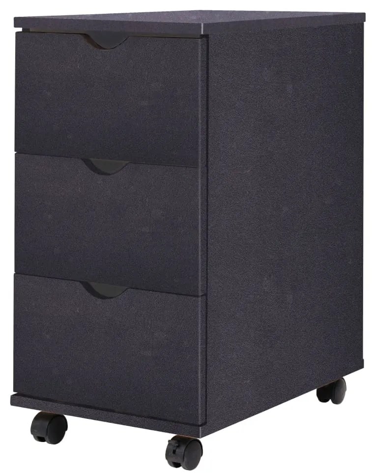 Unidade de gavetas 33x45x60 cm preto