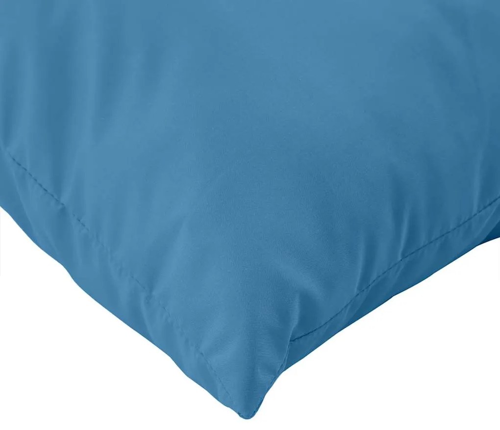 Almofadões de paletes 2 pcs mesclado tecido azul