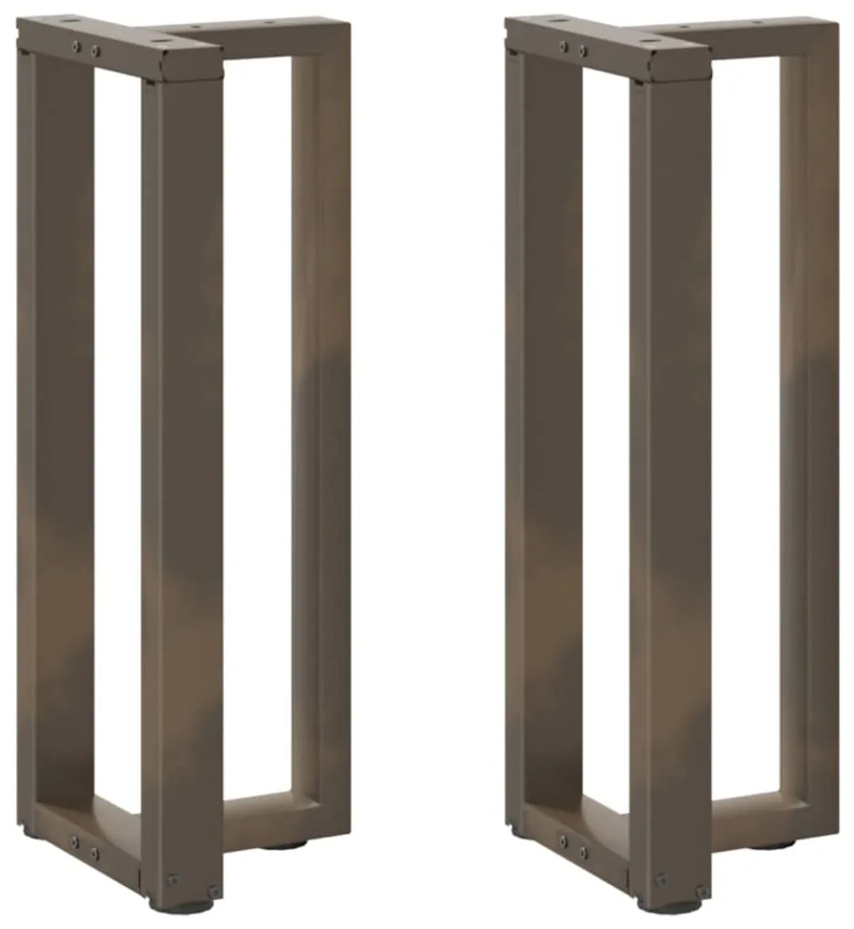 Pés de mesa de console em forma de T, 2 peças, preto, 38x25x(72-73) cm