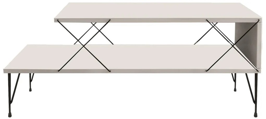 Mesa de Centro Loire – Branco – 100x40x50 cm