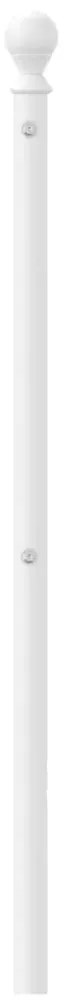 Cabeceira de cama 100 cm metal branco