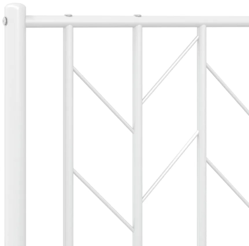 Cabeceira de cama 80 cm metal branco