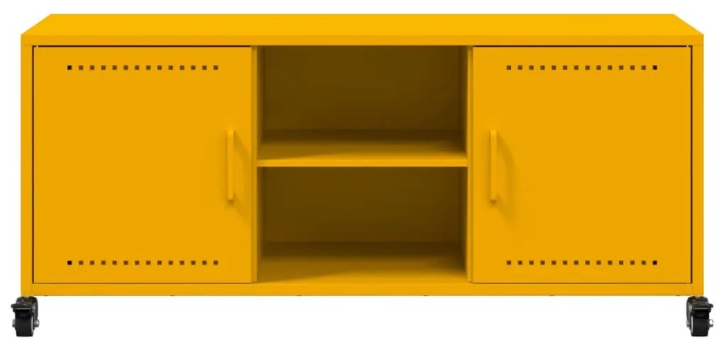 Móvel de TV 100,5x39x43,5 cm aço amarelo mostarda