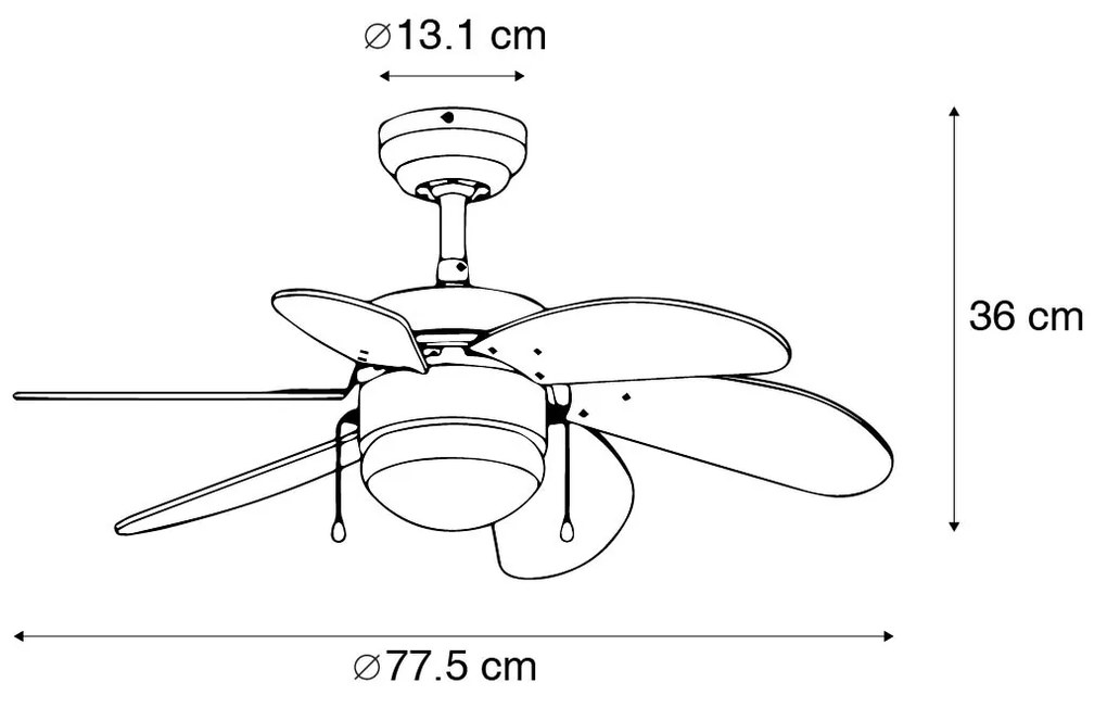 Ventilador de teto cinza - Fresh 3 Moderno