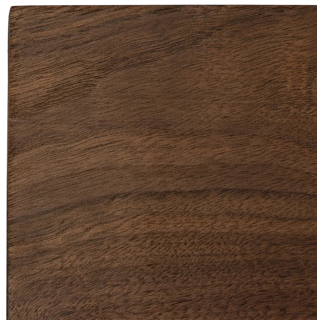 Candeeiro de parede rústico madeira noz - Transfer Rústico