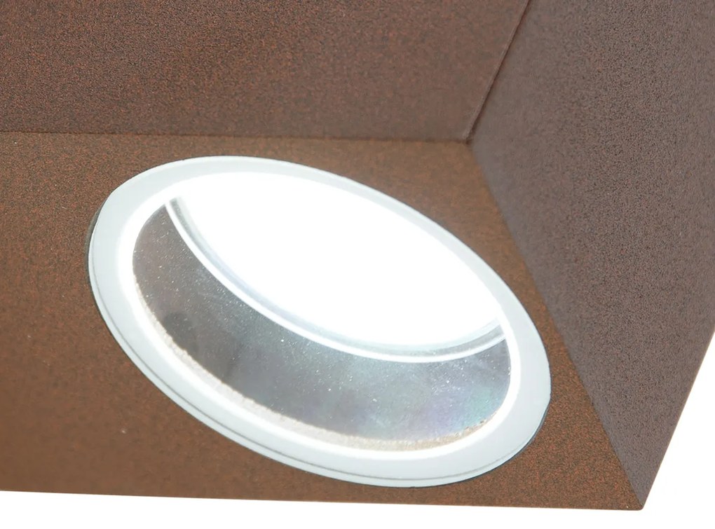 Candeeiro de parede industrial castanho enferrujado IP44 - Baleno Clássico / Antigo,Country / Rústico,Industrial
