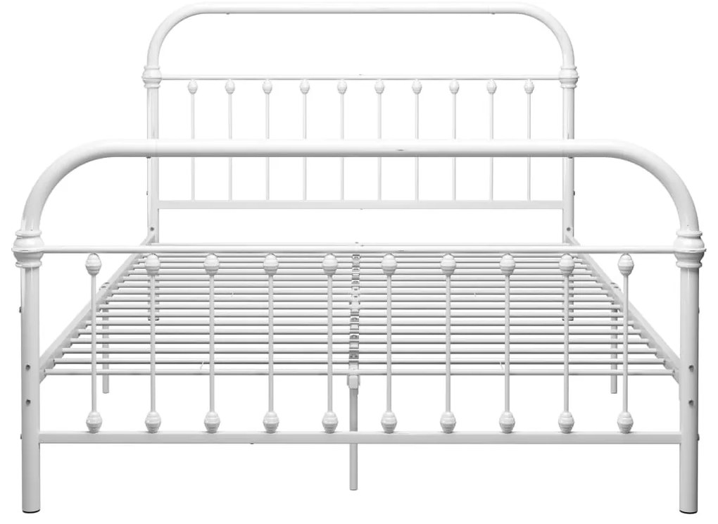 Estrutura de cama 160x200 cm metal branco