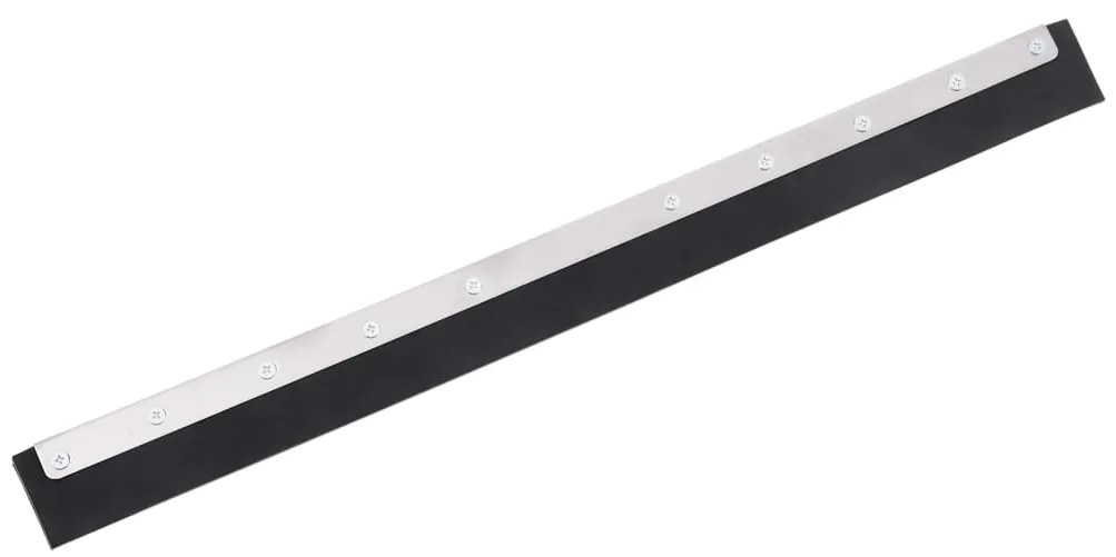 vidaXL Cabeça de rodo de chão 75x2x5 cm aço e borracha