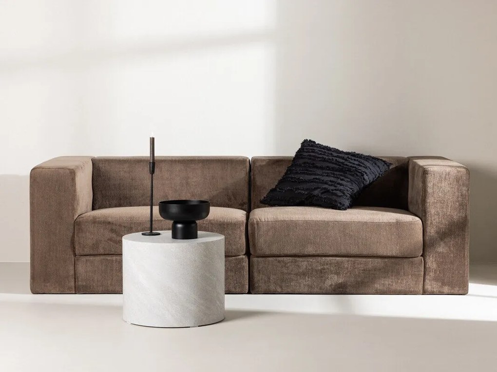 Sofá Dallas 4463, Castanho, 238x94x70cm, 61 kg, Tecido