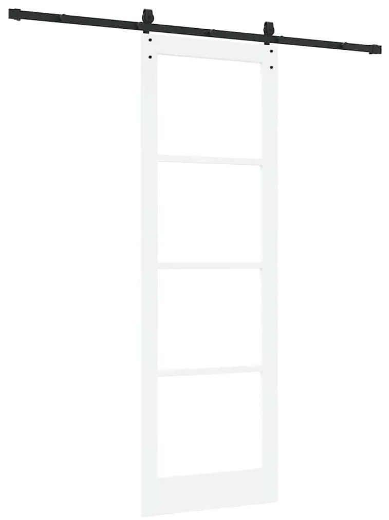 Porta Deslizante com Conjunto de Ferragens 'ORKDAL'Branco 78x232 cm