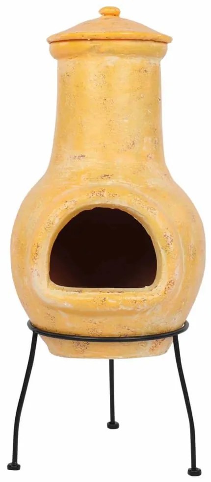 423892 RedFire Lareira Tampico 31x31x68 cm barro amarelo