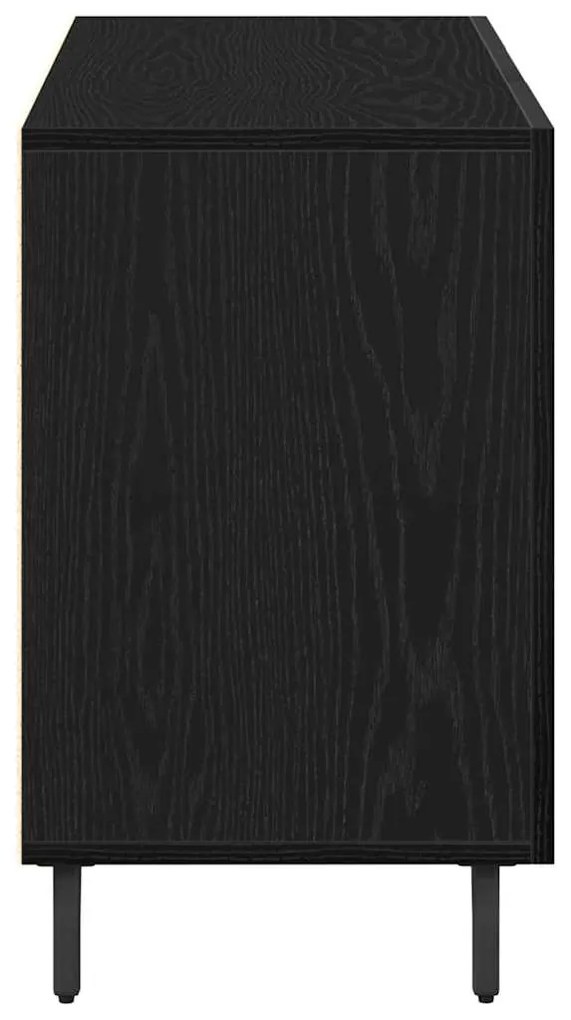 Buffet vidaXL Preto Carvalho 100x36x60 cm Madeira