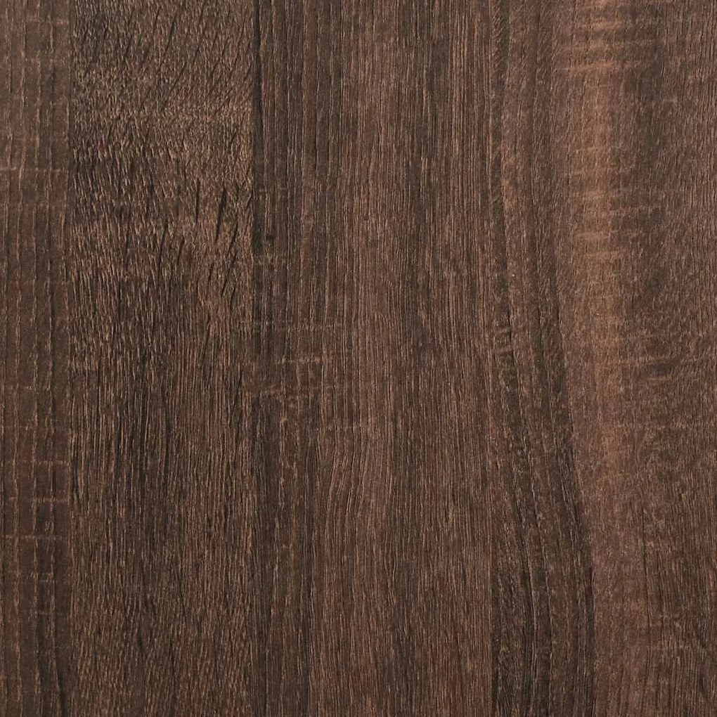 Mesa de cabeceira com gaveta 40x34x50 cm carvalho castanho