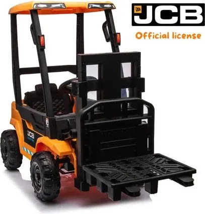 Empilhador elétrico JCB para crianças – 12V com verdadeira função de elevação e condução