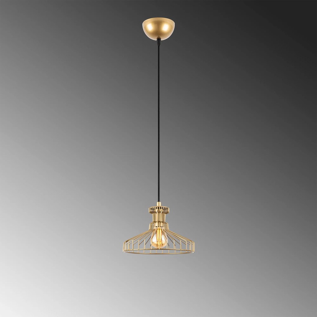 Candeeiro Chandelier Events – Dourado Brilhante – 23 x 23 x 129 cm