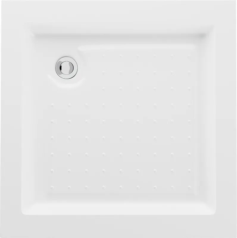 Mexen Rio base quadrada 80 x 80 cm, branca - 45108080